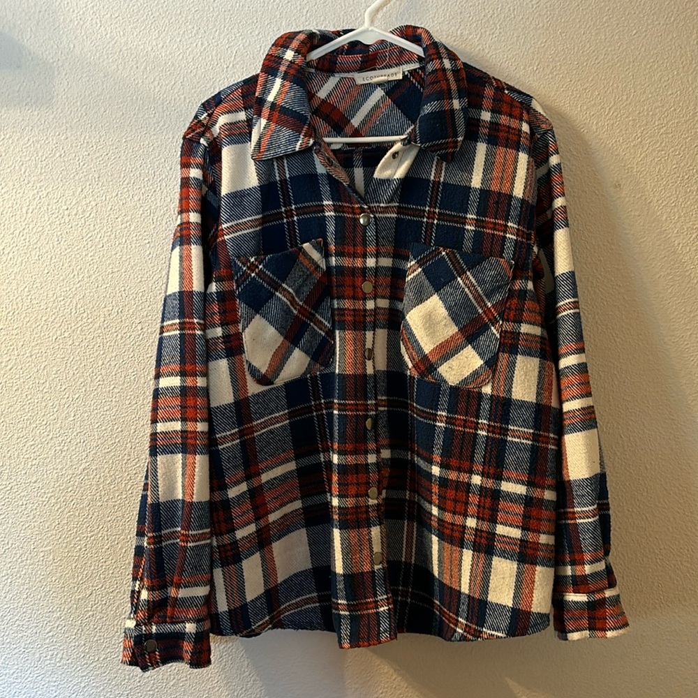 Ecothreads button down thick flannel size large